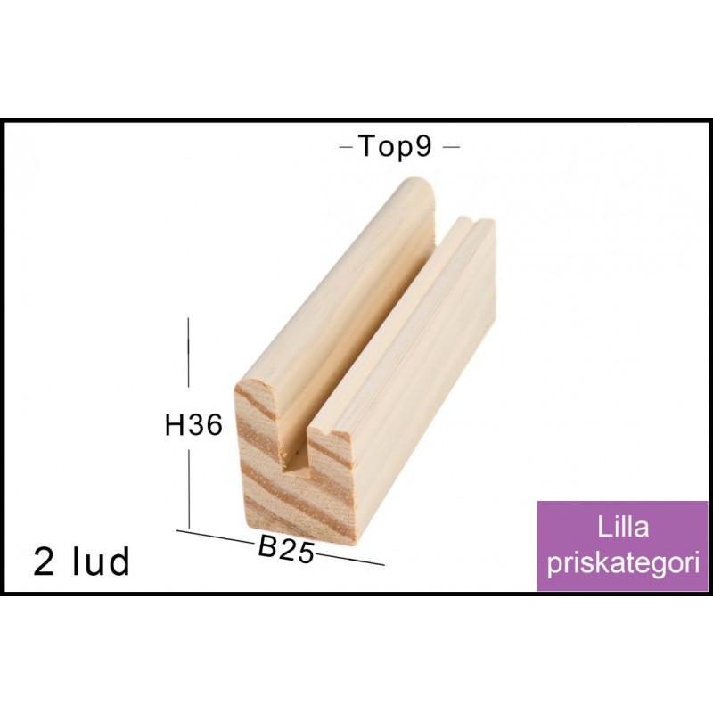 SPEJL I RAMME NR. 2 LUD