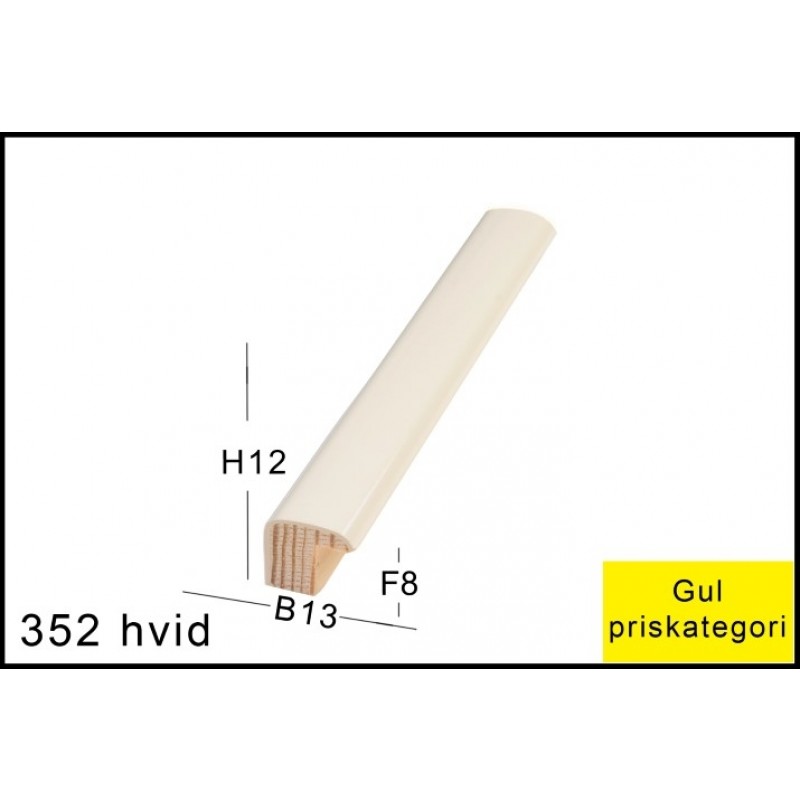 Fotoramme Nr.  352 Hvid Special Størrelse