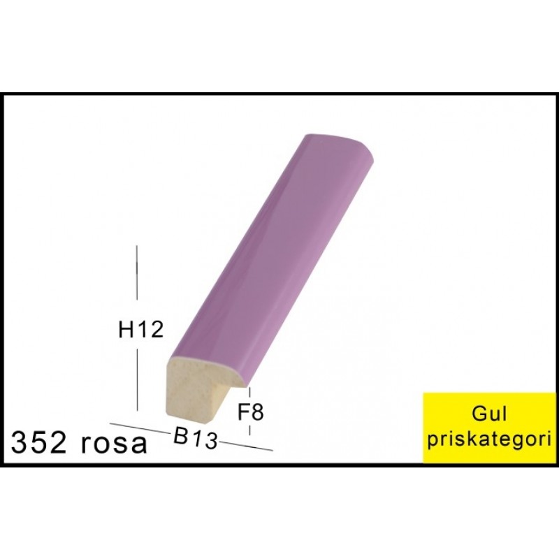 Fotoramme Nr.  352 Rosa Special Størrelse