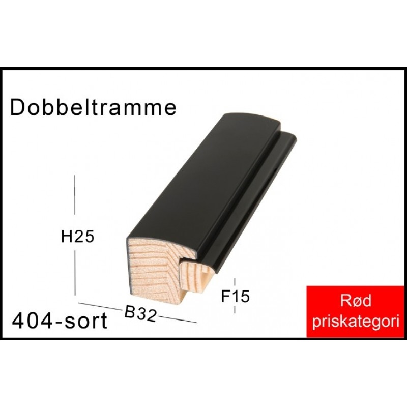 Fotoramme Nr.  404 Sort Trendline Special Størrelse