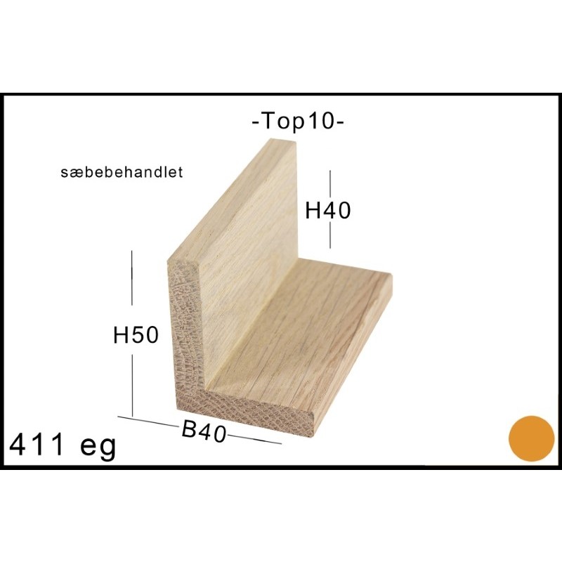SVÆVERAMME NR.  411 SÆBEBEHANDLET EG DUO