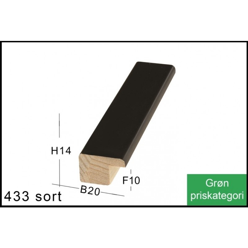 Fotoramme Nr.  433 Sort