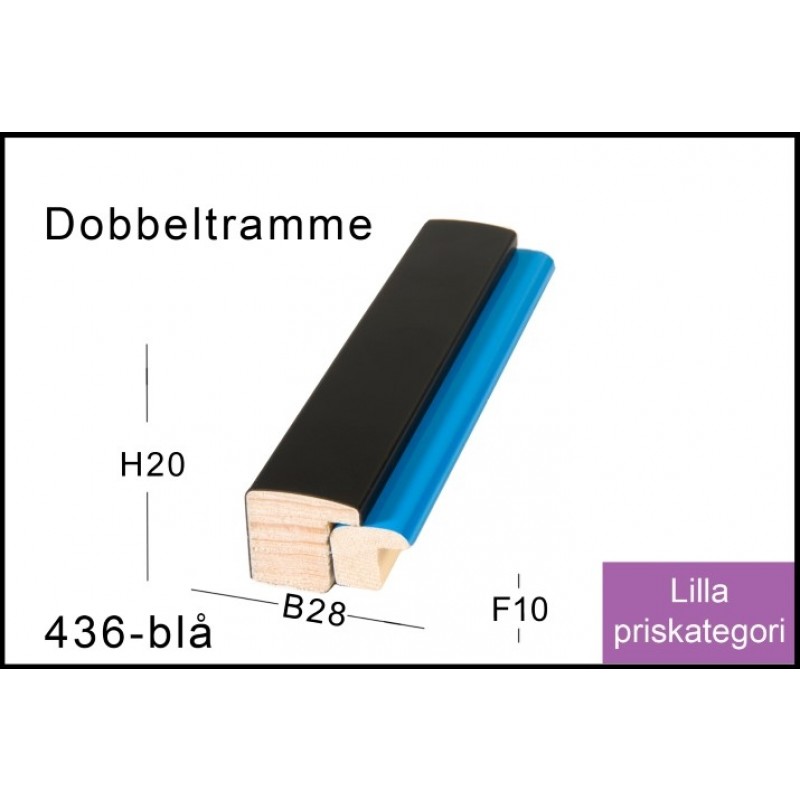Fotoramme Nr.  436 blå Trendline Special Størrelse