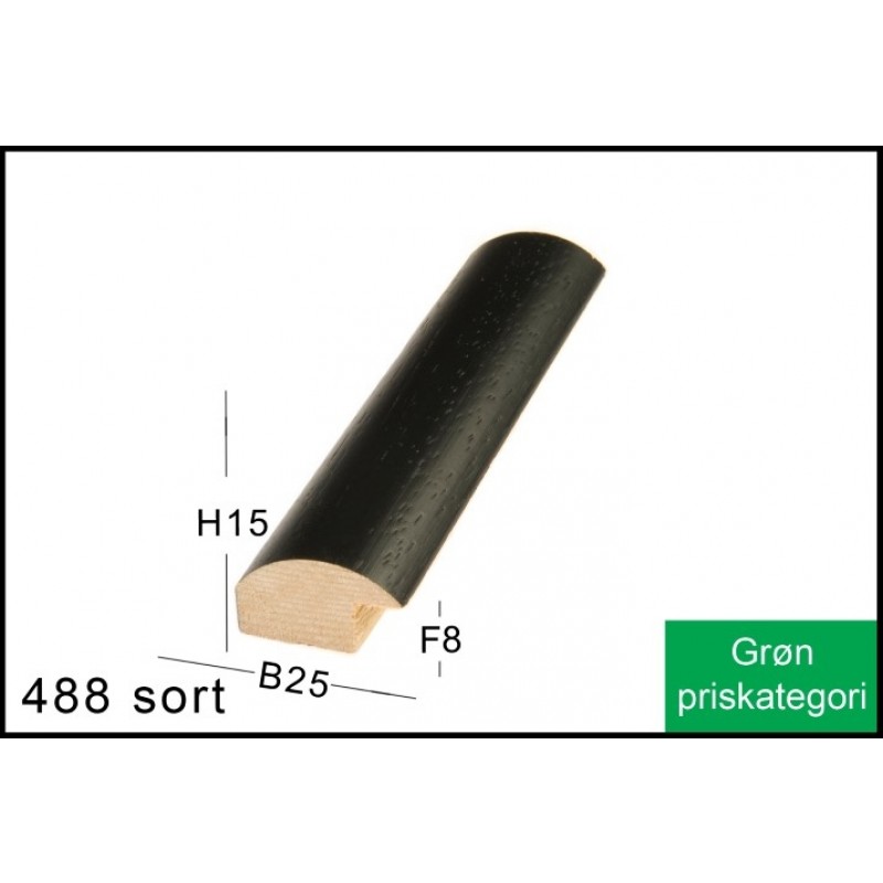 Fotoramme Nr.  488 Sort Special Størrelse