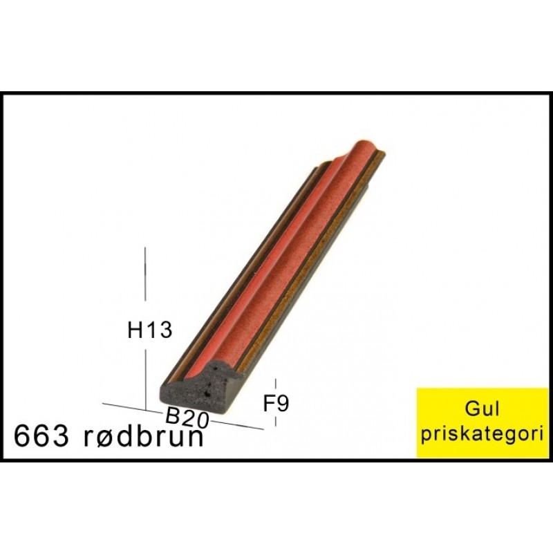Fotoramme Nr. 663 Rødbrun