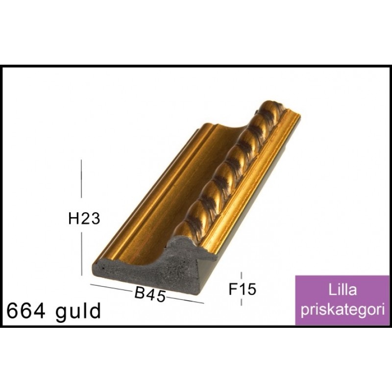 Fotoramme Nr.  664 Guld Special Størrelse