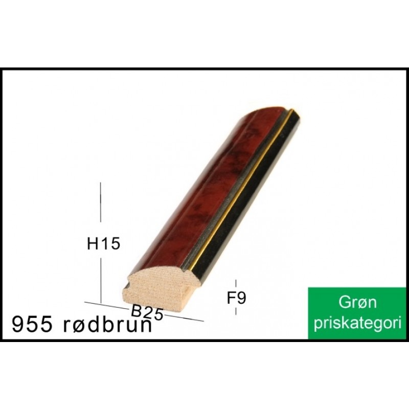 Fotoramme Nr.  955 Brun M/Guld