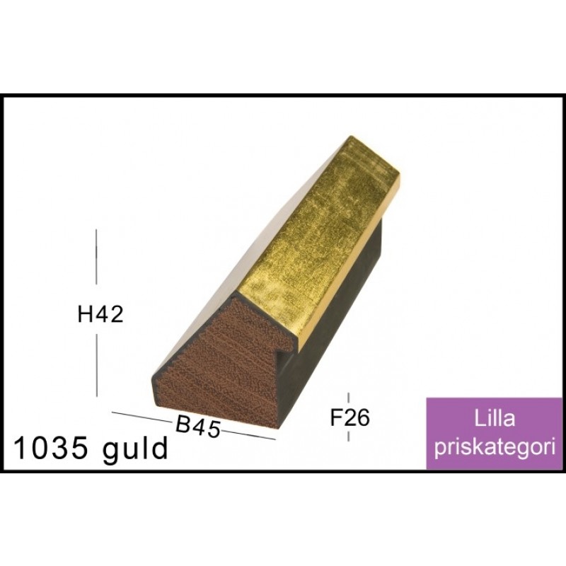 Ramme til maleri 1035 Guld