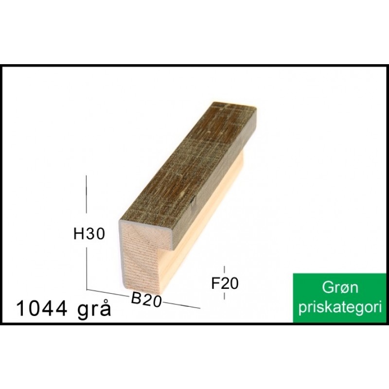 Fotoramme Nr. 1044 Grå Special Størrelse