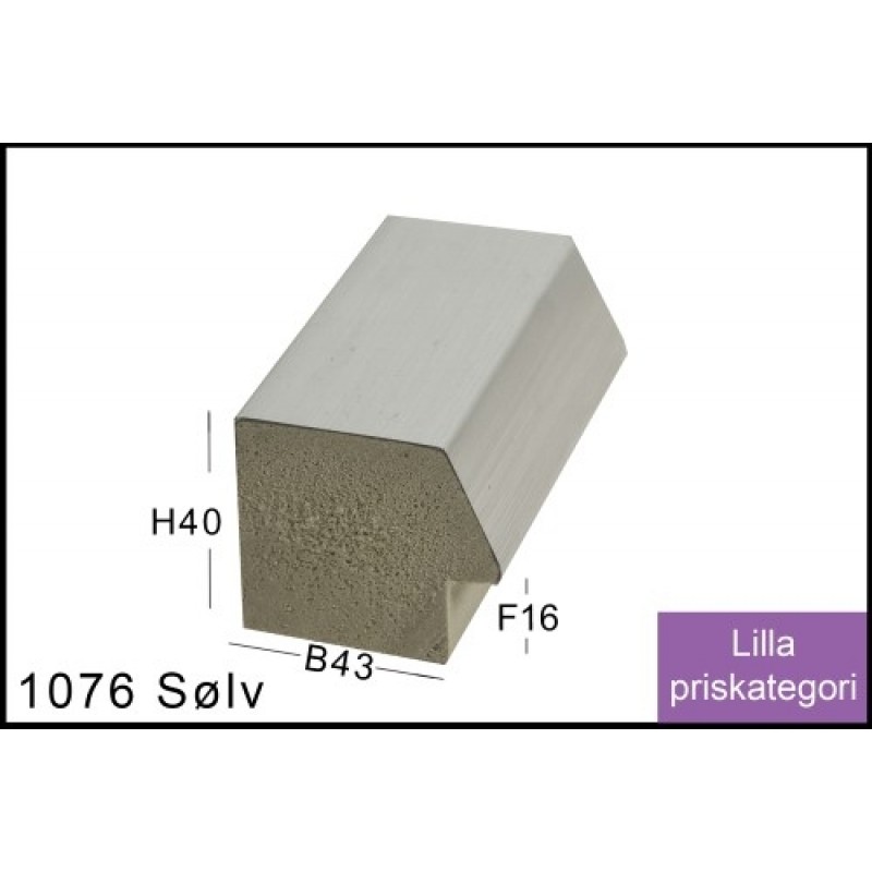 Fotoramme Nr. 1076 Sølv Special Størrelse 