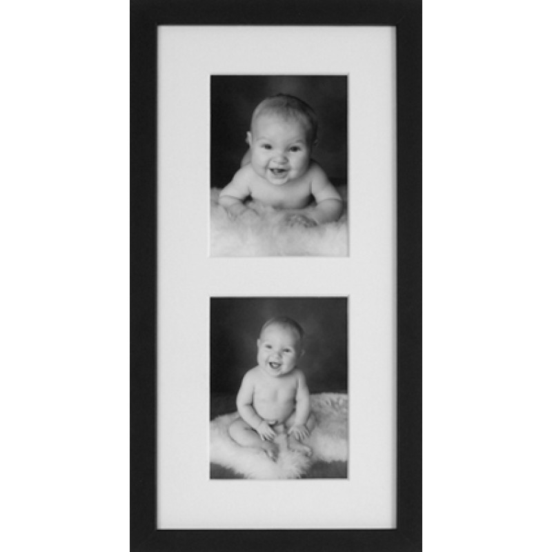 Studio ramme 1319 sort med hvidt passepartout - 13x18