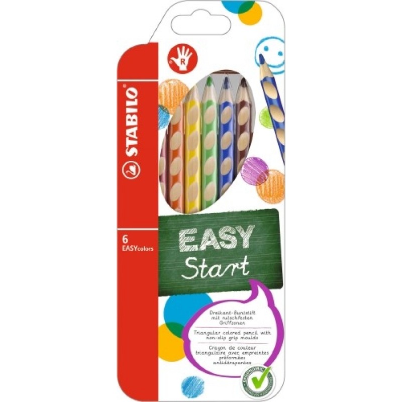 Stabilo Easy Start 6 stk/pk  ( R )