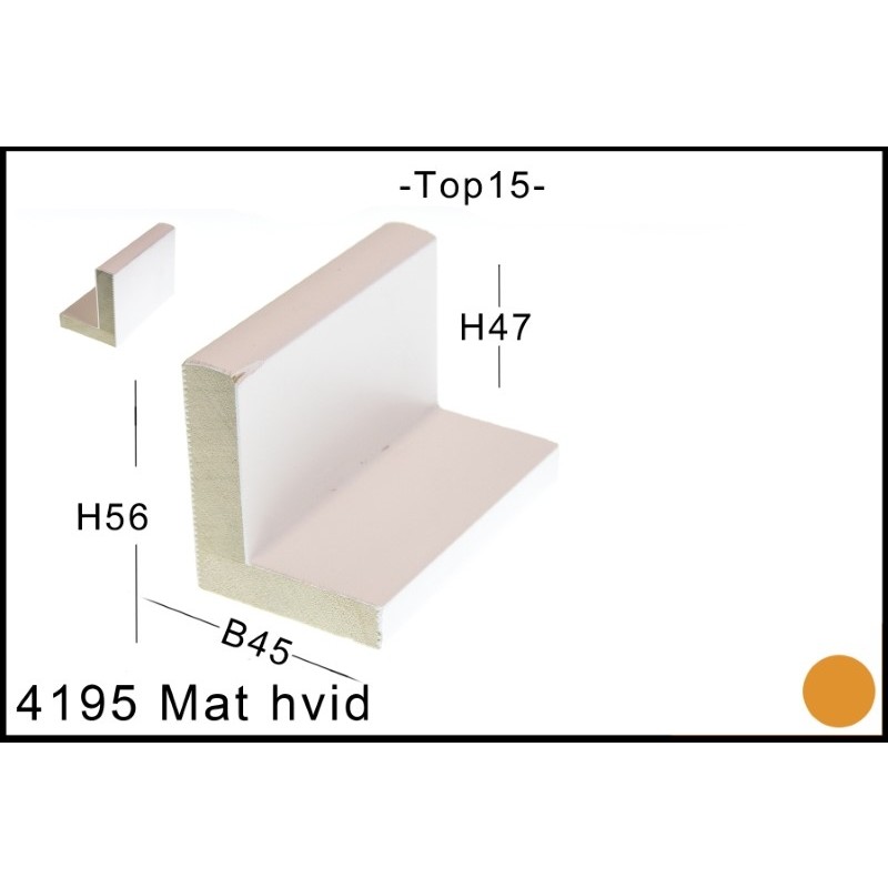 SVÆVERAMME NR. 4195 Mat Hvid DUO