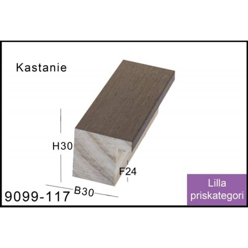 Fotoramme Nr. 9099-117 Kastanie Special Størrelse
