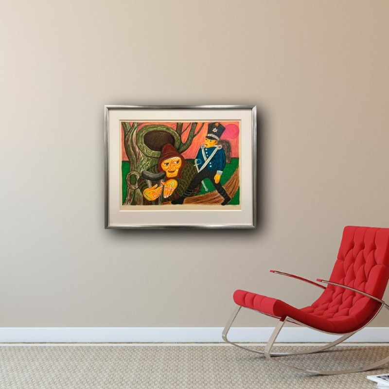 Heerup Litografi - "Fyrtårnet" (Nummereret & Signeret 37/125 ) 