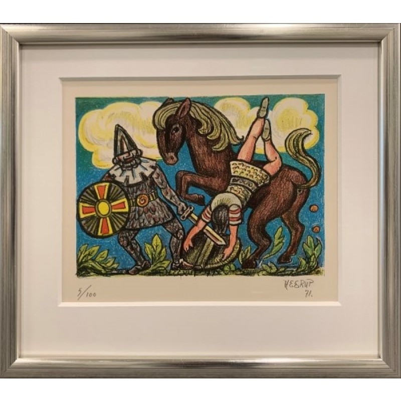 HeerupLitografivrvelkommenherrensrnr8SigneretNummeret5100-051