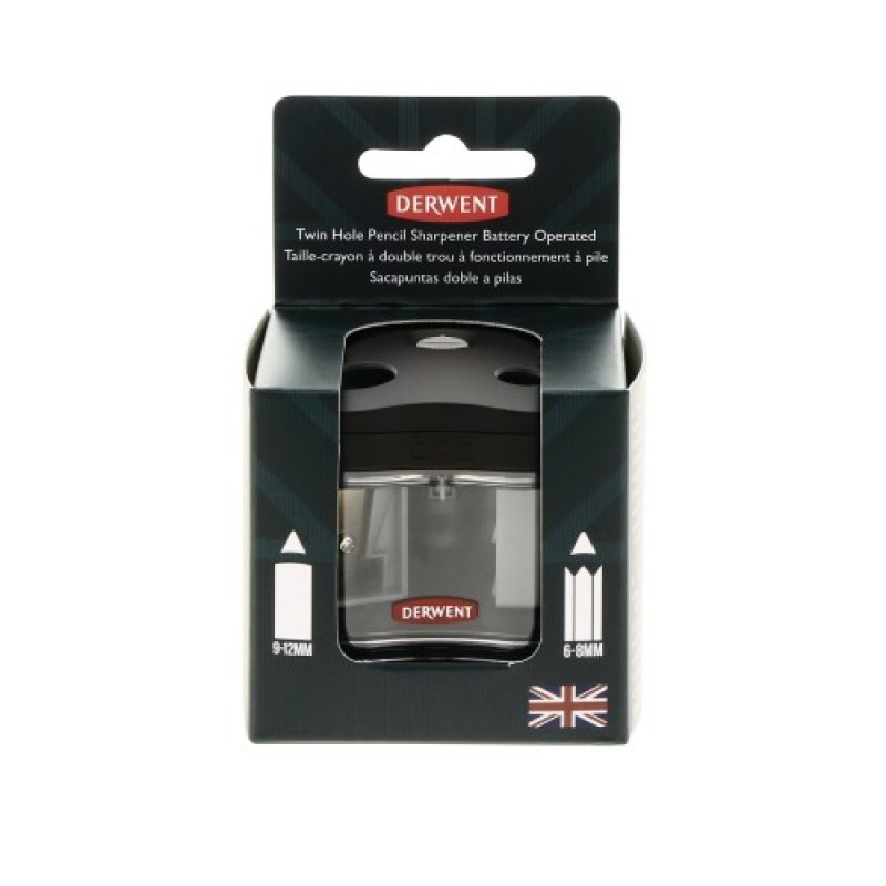 Derwent twin Hole battery sharpener - Batteri blyantspidser. 