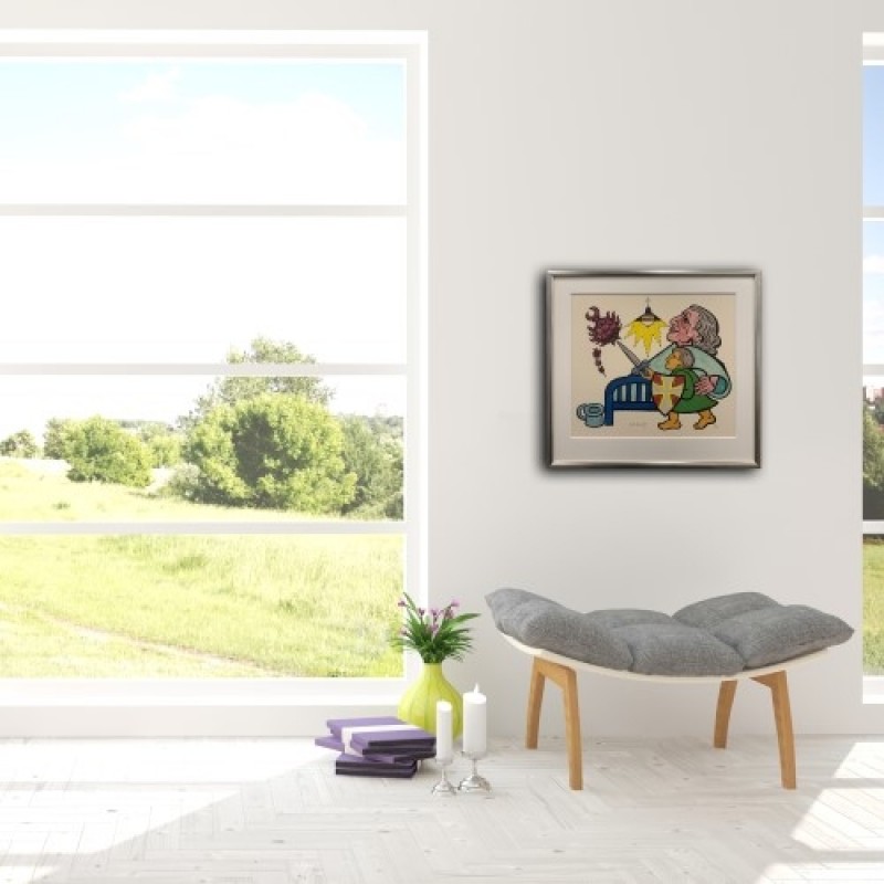 Heerup Litografi - "Legedage nr.2" (Signeret & Nummeret 77/100) 