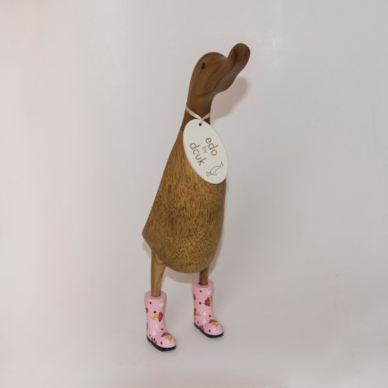 Dcuk And m/ "lyserød blomstret" gummistøvler