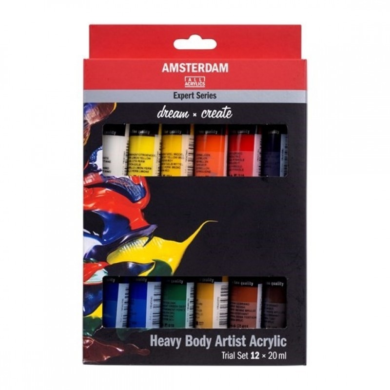 Amsterdam Heavy Body Artist Acrylic Trail set  12 x 20 ml