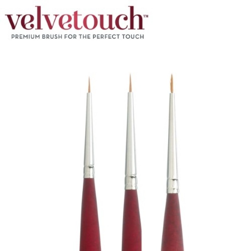 Princeton Velvetouch Synthetic Short Handle Mini Round