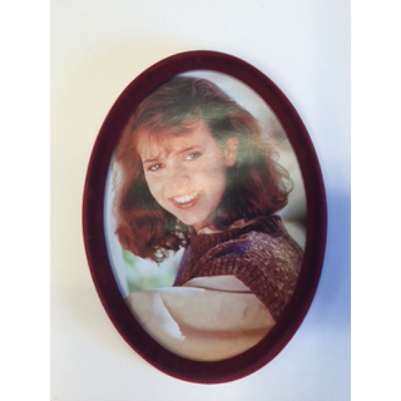 VF RØD OVAL VELOUR RAMME