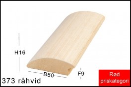 Fotoramme Nr.  373 Råhvid M/Brun