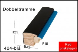 SVÆVERAMME NR.  619 MAT SORT