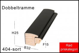 SVÆVERAMME NR.  619 MAT SORT