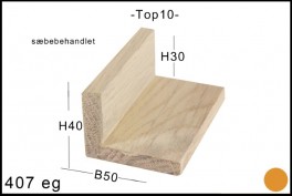 SVÆVERAMME NR.  407 Sæbebehandlet Eg