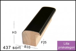 SVÆVERAMME NR.  619 MAT SORT