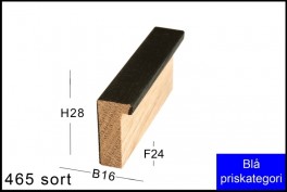 SVÆVERAMME NR.  619 MAT SORT