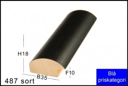 SVÆVERAMME NR.  619 MAT SORT