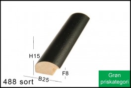 SVÆVERAMME NR.  619 MAT SORT