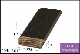 SVÆVERAMME NR.  619 MAT SORT