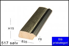 SVÆVERAMME NR.  619 MAT SORT