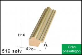 SVÆVERAMME NR.  619 MAT SORT