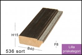 SVÆVERAMME NR.  619 MAT SORT