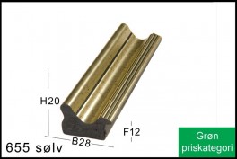 SVÆVERAMME NR.  619 MAT SORT