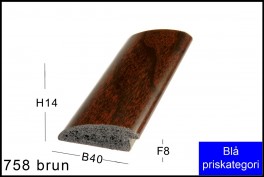 SVÆVERAMME NR.  619 MAT SORT