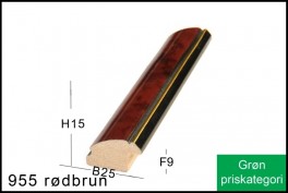Fotoramme Nr.  955 Brun M/Guld