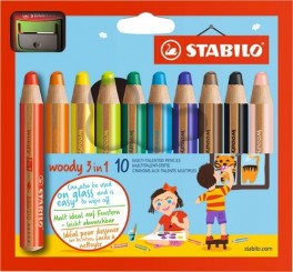 Stabilo Woody 3in1 10 stk/pk
