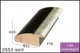 SVÆVERAMME NR.  619 MAT SORT