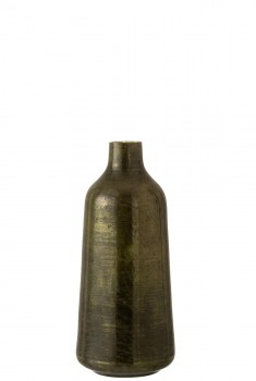 VASE ROUND GLASS GREEN