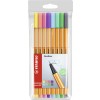 Stabilo Fineliner _ Pastel Colors 0,4mm. 8 stk/pk