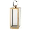 LANTERN SQUARE METAL/GL GOLD