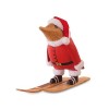 Dcuk Pingvin julemand på ski - 15 cm