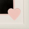 PP109 Dobbelt passepartout m/ lyserødt "HJERTE" 24x30